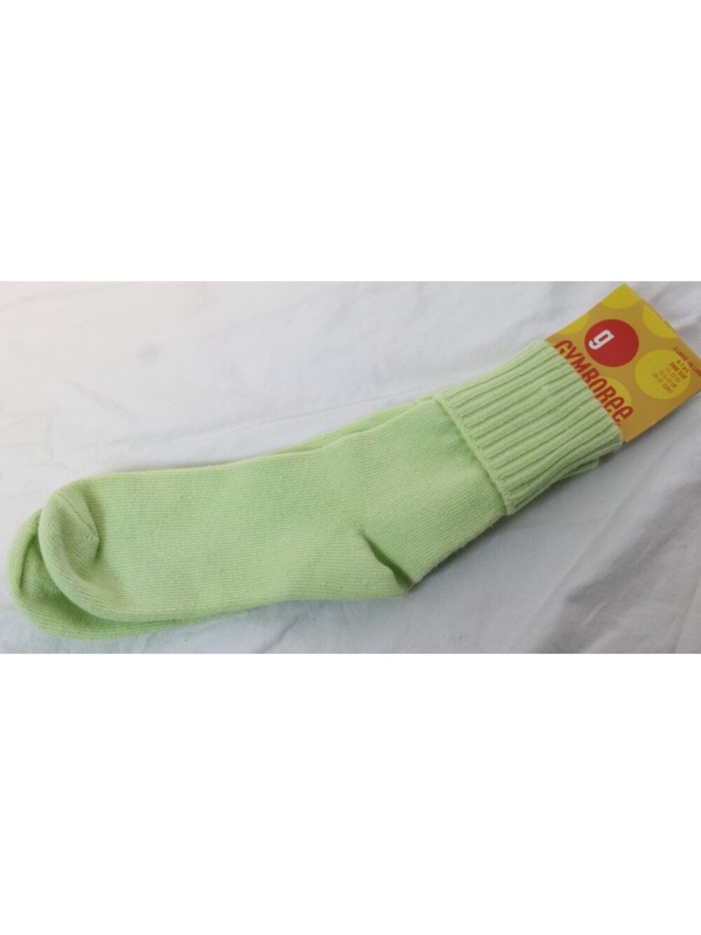 2003 Gymboree Sweet Cupcake Green Socks 4-5 yrs Med 10-11 Shoe Fold Over Bobby